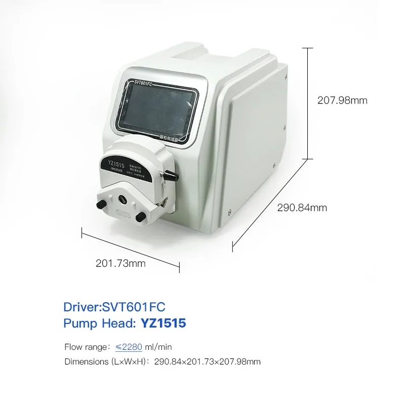 SVT601FC online fine-tuning supports wireless control, mobile phone control, servo distribution type peristaltic pump
