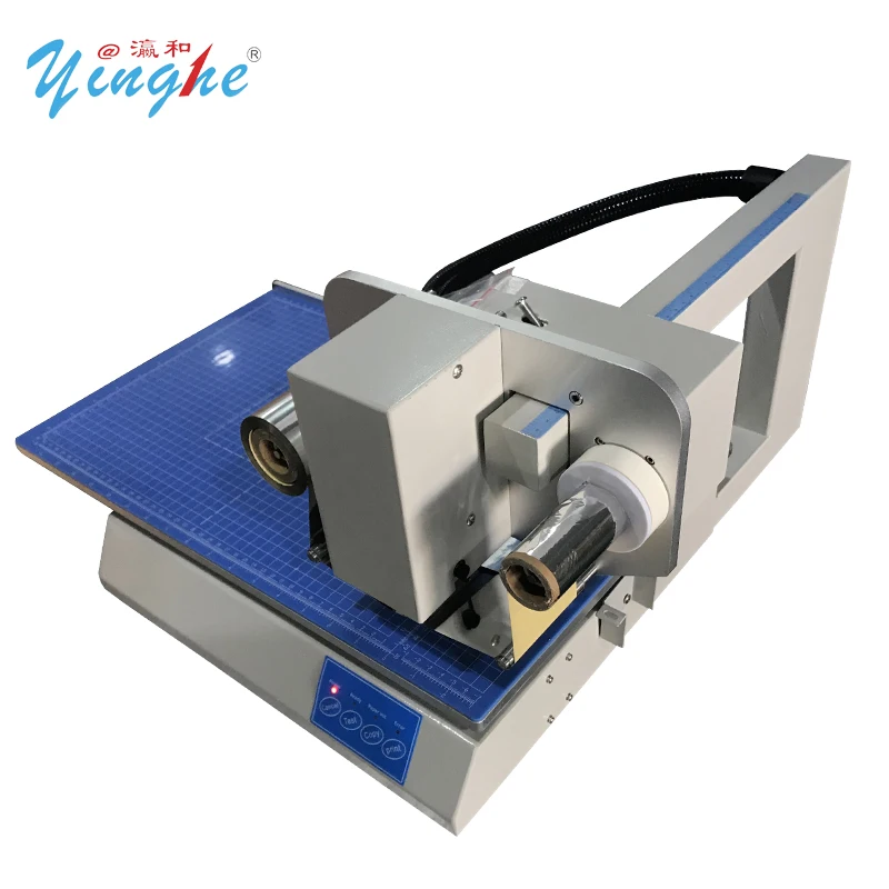 YH-8025 High Resolution Hot Foil Stamping Printer Easy Operation Semi Automatic Digital Hot Gold Foil Stamping Machine