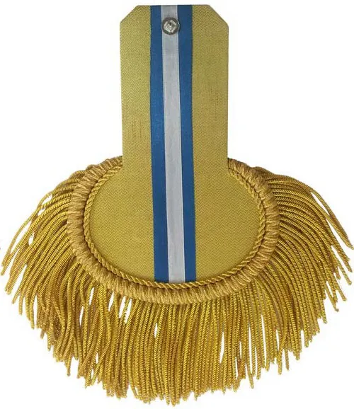 Customized Style Epaulets rank for marching band uniform high quality gold wire braid trimming shoulder boards