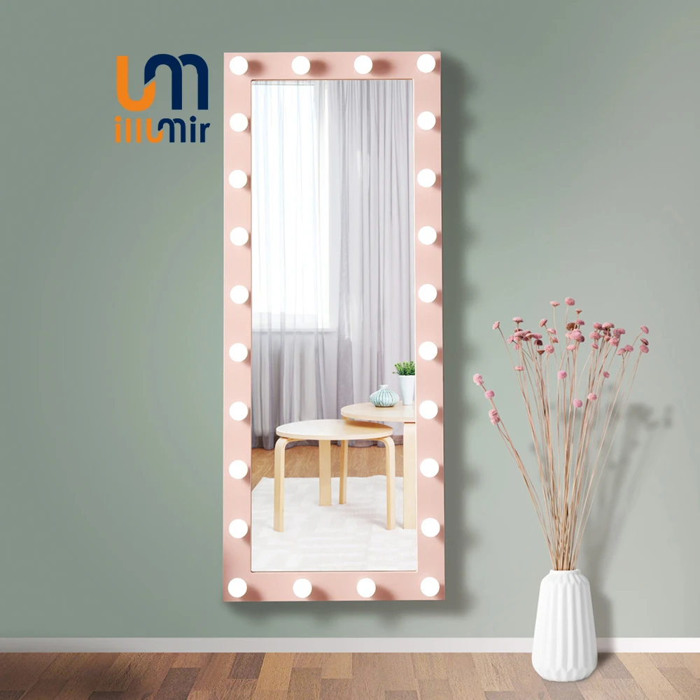 ILLUMIR Hollywood Large Vanity mirror wall decor Lighted Tall Full Body Modern Floor Wall Mirror