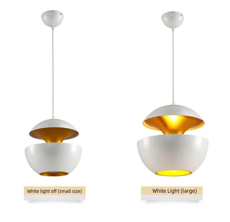 Modern Nordic Style Single Head Apple Chandelier Creative Bedside Lamp Hotel Restaurant Bar Simple Modern Design Bulb Light