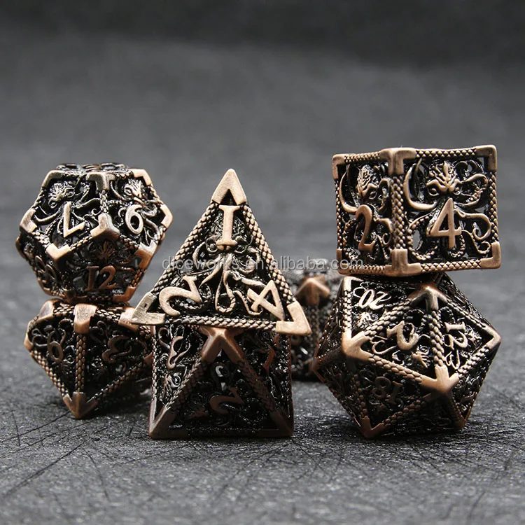 Поставка игрального кубика от производителя Cthulhu металлические кубики DND