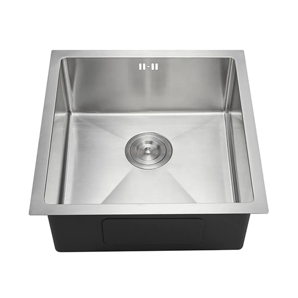 undermount sink kitchen Europe popular square handmade double stainless steel single bowl kitchen sink