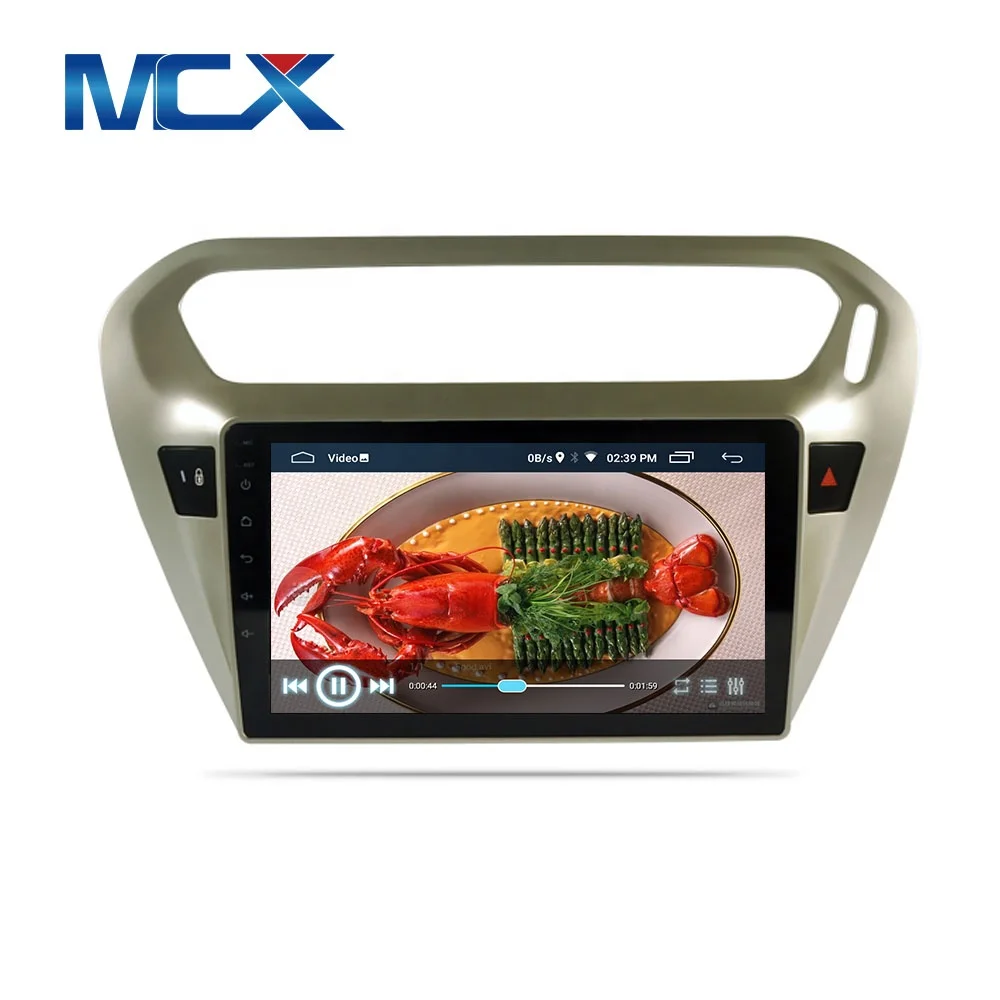 MCX GPS Navigation Android 10.0 radio Touch Screen HD Head Unit Car Audio Video Player For Dongfeng Peugeot 301