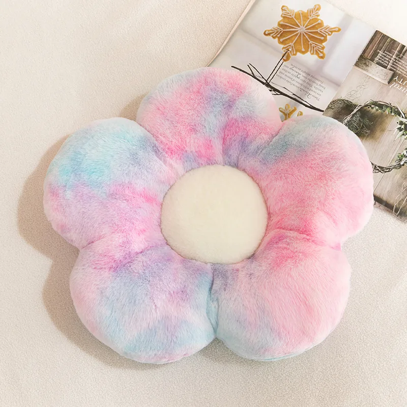 Soft Colourful Flower Pillow Stuffed Plush Daisy Flowers Shape Plant Chair Cushion Pillow Sunflower Plush Toy