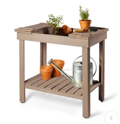 Factory OEM Station Grow Raised Seed Bed Workstation Wooden Flowerpot Planter Shelves Rack Garden Potting Bench Table