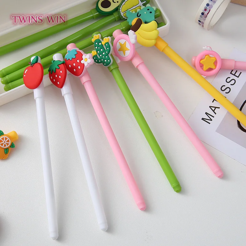 Новый дизайн кавайная гелевая ручка вернуться в школу канцелярские принадлежности для мальчиков и девочек симпатичная мультяшная 2668