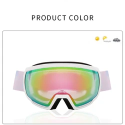 Ski Snowboard Goggles UV400 Spherical Mask Glasses Skiing Men Women Big Vision Profession Snow Ski Eyewear Sci Googles
