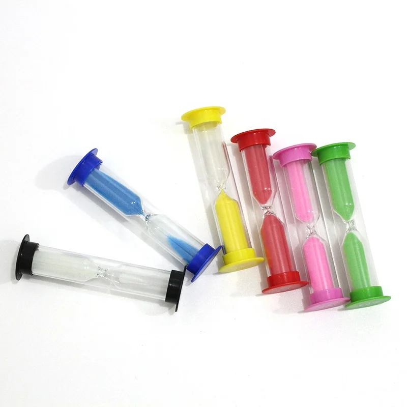 Wholesale Small Hourglass Plastic Sand Timer 4 Minutes Shower Sand Timer Plastic Colorful Shower Sand Clock Sandglass For Kids