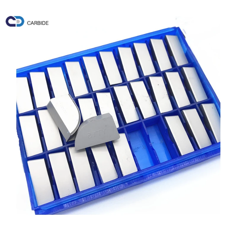 High quality k10 k20 k30 cemented carbide welding tips yt15 brazed cutter insert yg6 yg8 soldering tungsten carbide brazing tip