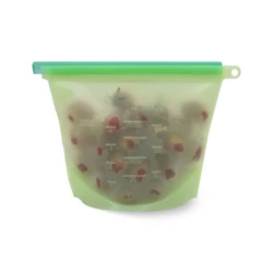 Wholesale price fresh melons fruits vegetables breast milk sandwiches reusable sealed zipper silicone food storage bag