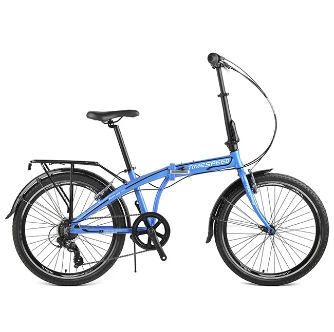 Hot Sales Blue ALLOY  Convenient  Folding Electric Bike for Outdoor Exercise