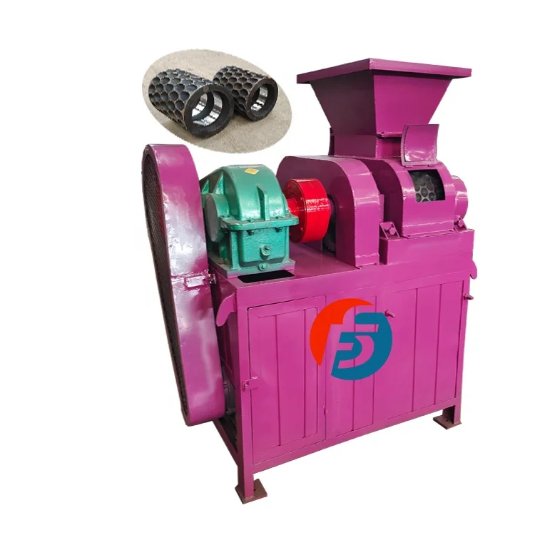 Manufacture Direct Oval Shape Briquette Making Machine Coal Briquette Roller Press Machine