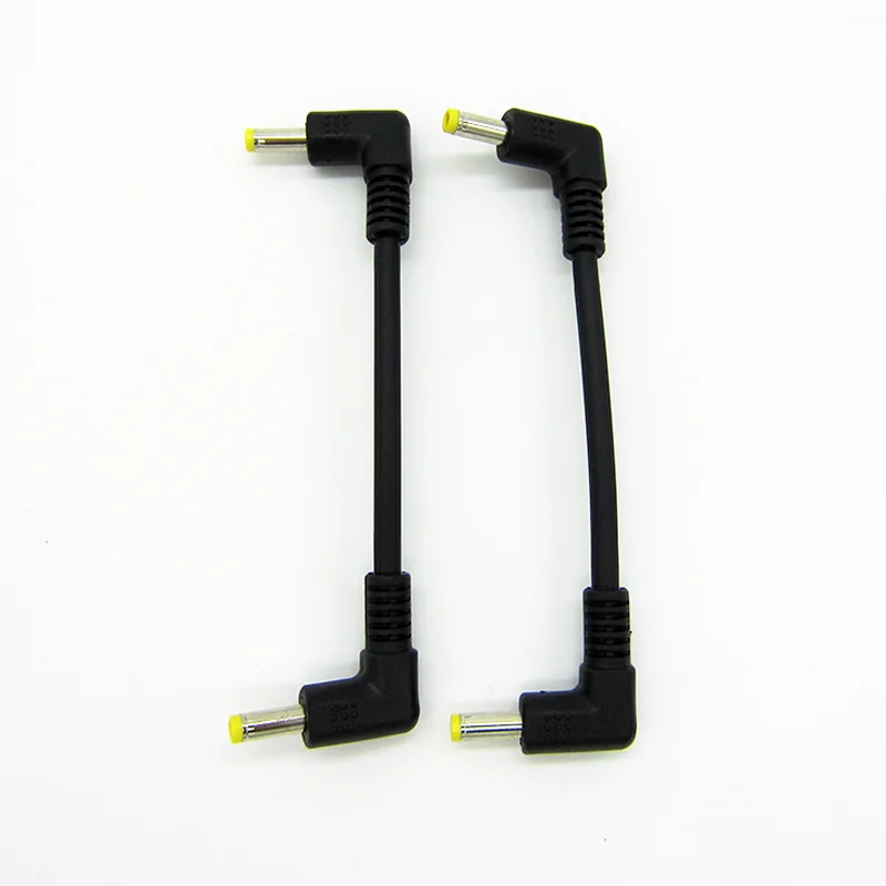 Custom 12V 90 Degree DC 4.0 1.7mm Jack Male To Male Power Cable Right Angle DC 12V 24V Power Jack Connector Extension Cable