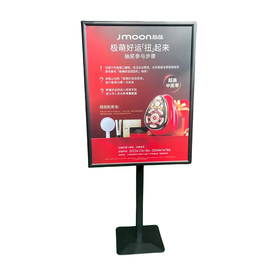 Poster Stand For Display Pedestal Sign Stand Adjustable Floor Standing Sign Holder