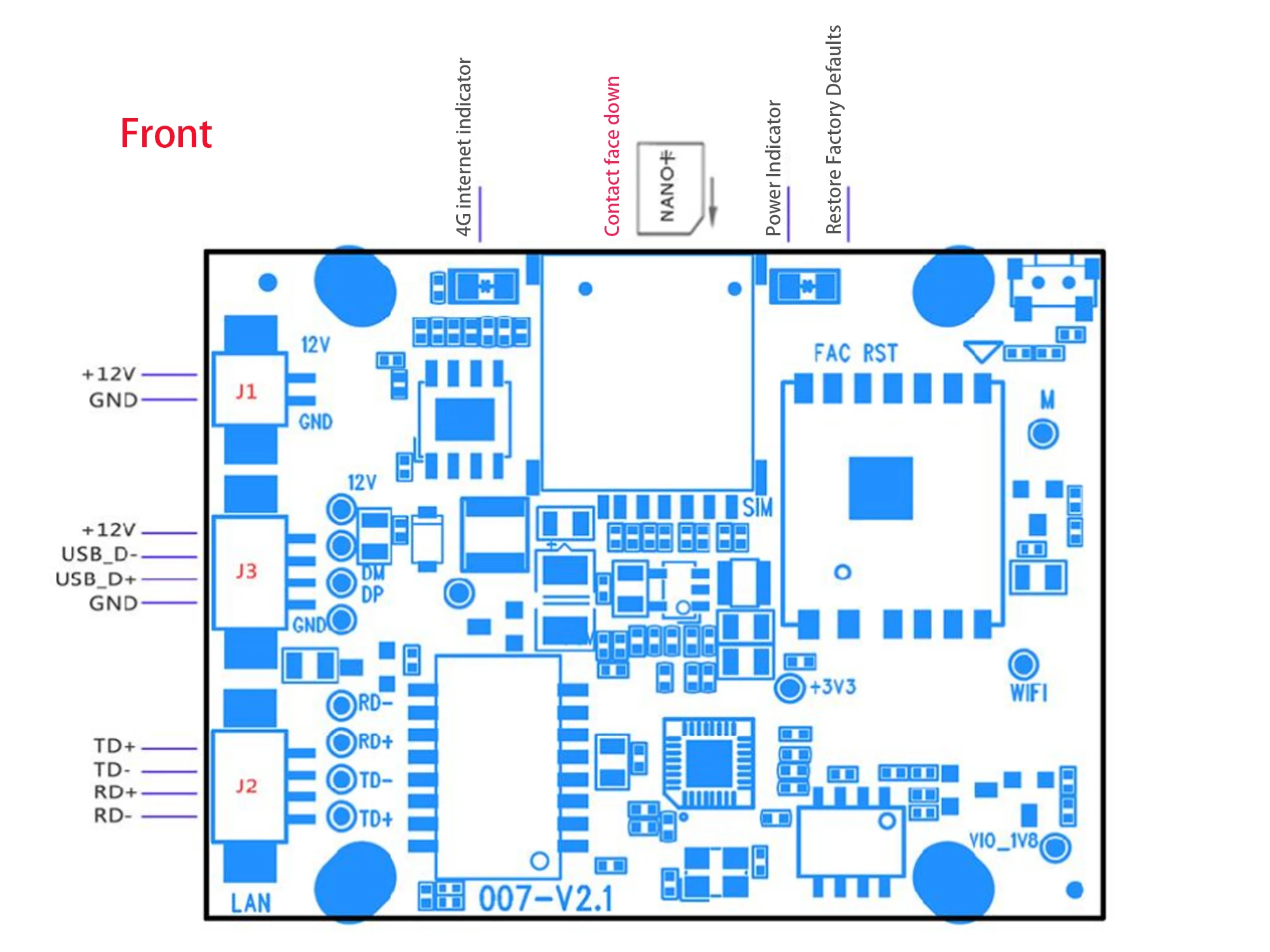 4G SIM Router for Rural Area Outdoor LTE Wireless WIFI Router Modem 4G CPE Board PCBA