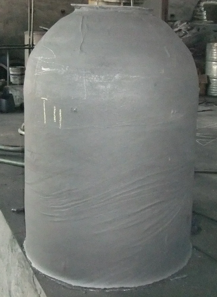 factory custom silicon carbide graphite crucible smelting aluminum 100kg to 500kg