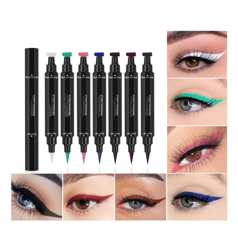 Wholesale Long Lasting Eye Liner Waterproof New Quick Dry Black 12h Oem/odm Private Logo Stamp Eyeliner