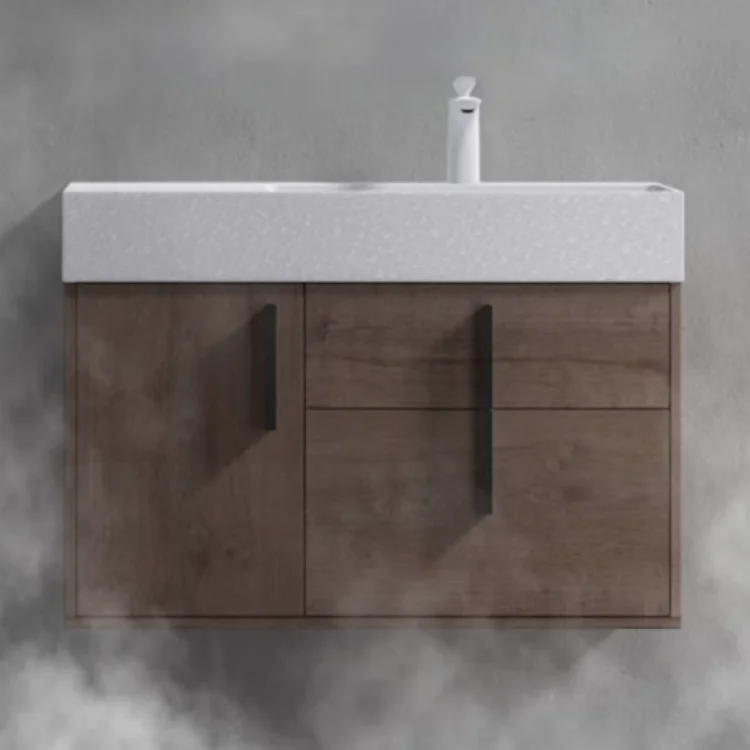 Hotel Customized Wholesale Waterproof Washroom Vanity Bathroom Cabinets Modern Bathroom Vanity With Smart Mirror