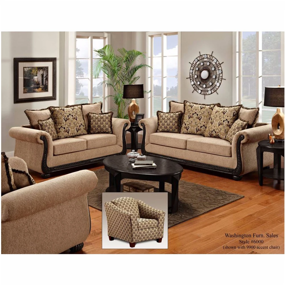 American Style Frank Furniture Modern New Design Sitting Room Furniture Living Room Sofa  For Home