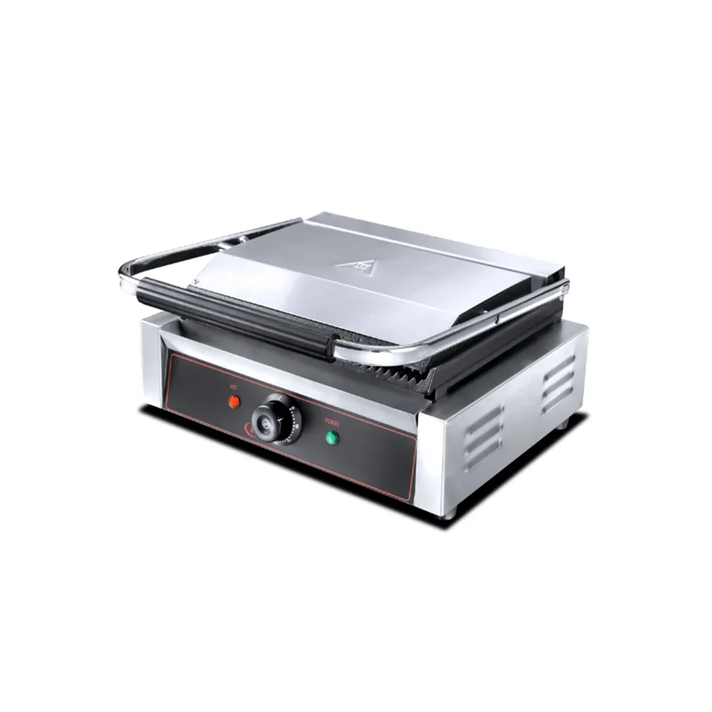 High Quality Double Panini Grill High Production Sandwich Maker Press Grill Machine  for Restaurant Use