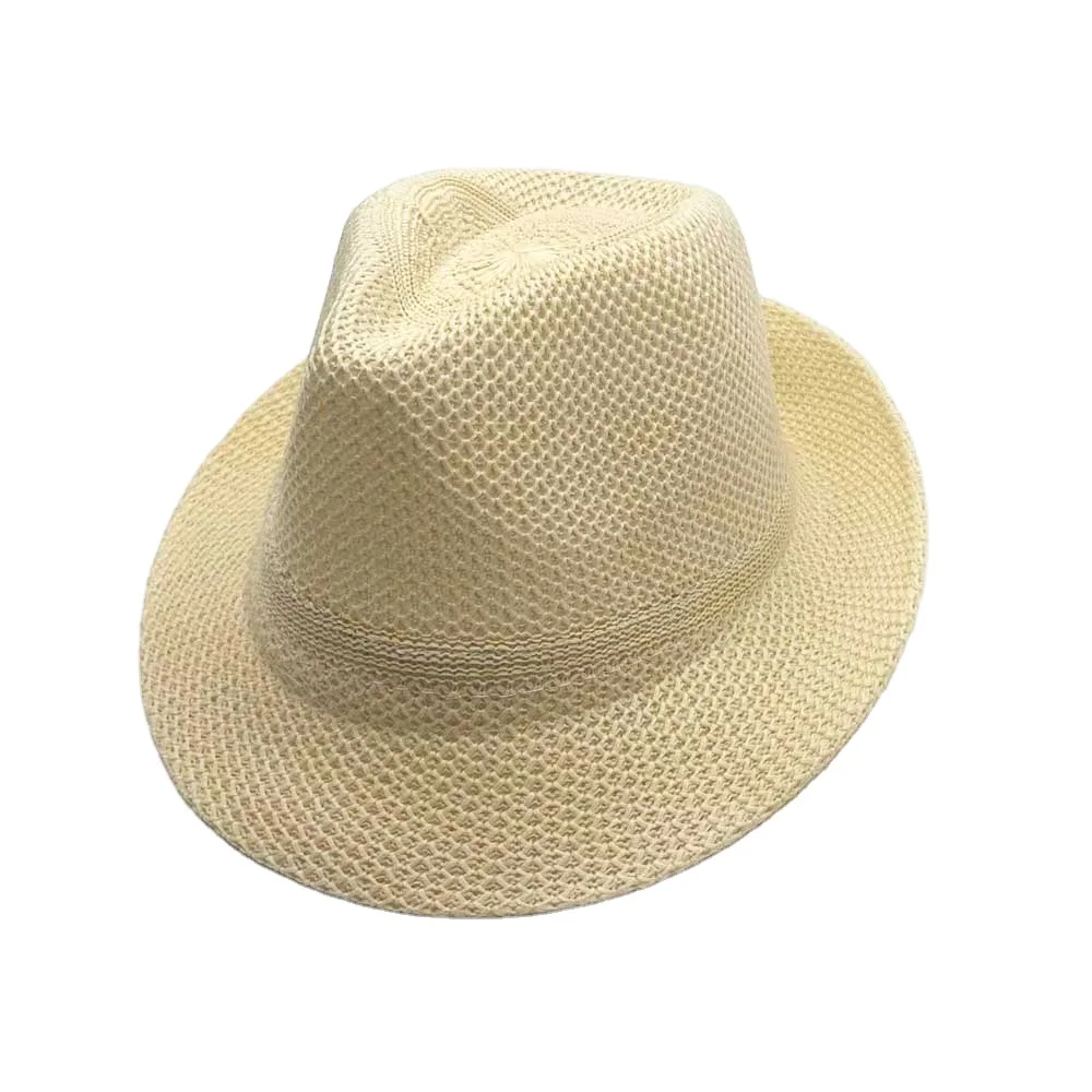 Джазовая соломенная шляпа-котелок