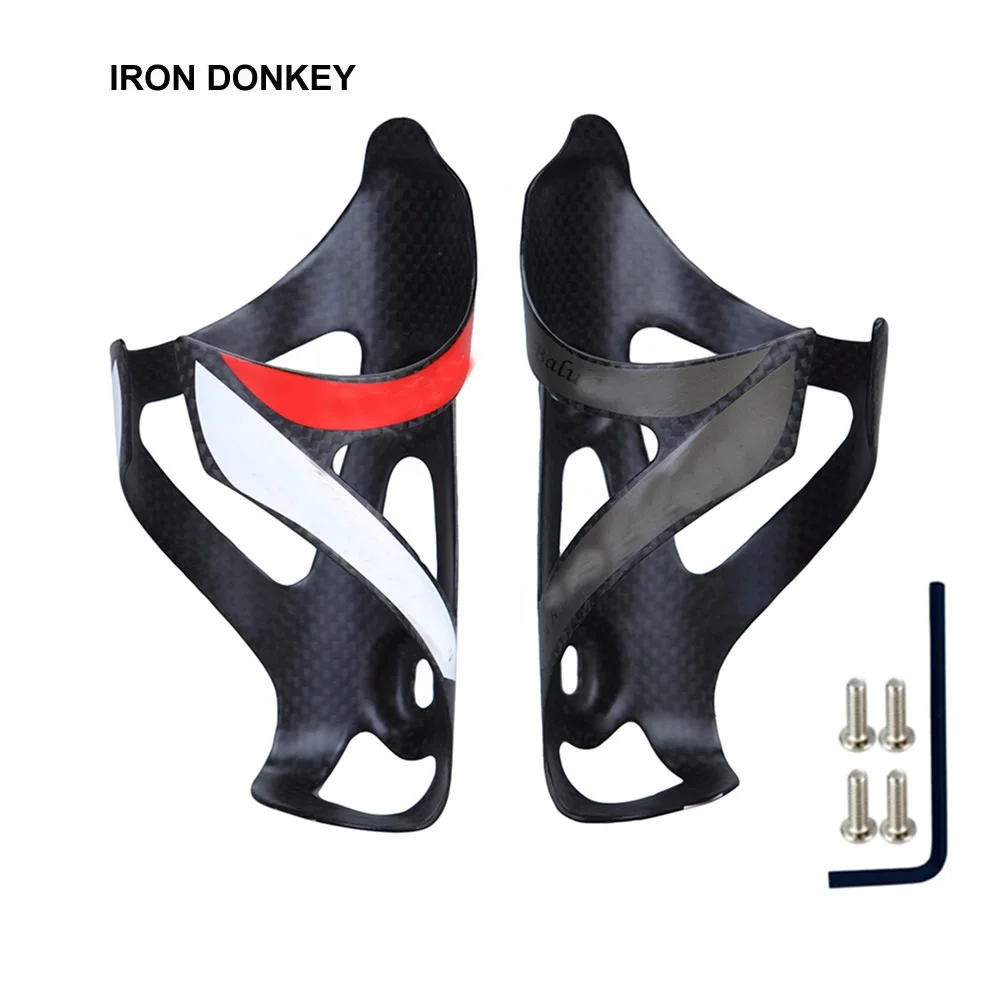 IRONDONKEY All-Weather Carbon Fiber Bicycle Water Bottle Holder Wholesale Custom Logo Including Road Mountain Water Bottle
