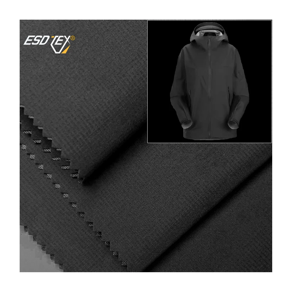 Breathable 20D Nylon Grid Graphene Anti-Static Fabric Waterproof Three-In-One Outdoor Jacket for Girls and Boys