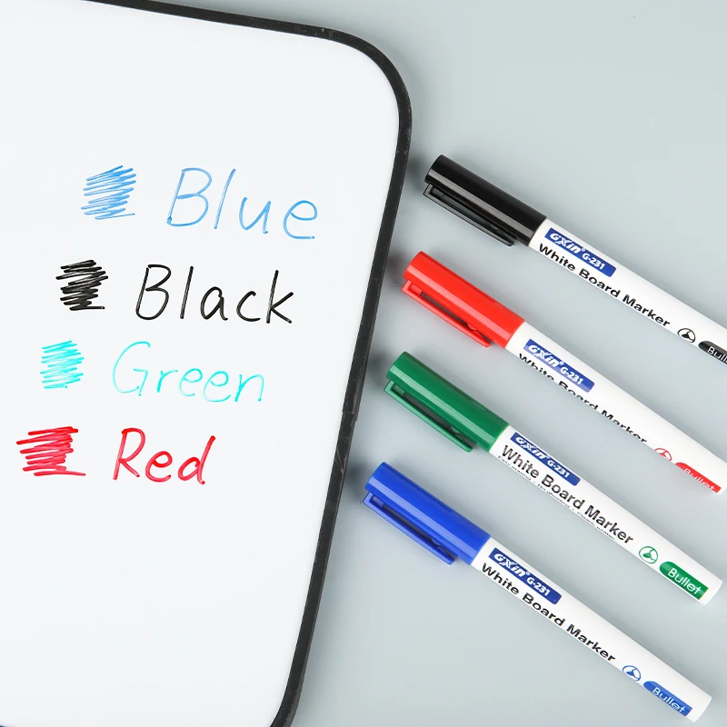 GXIN G-231 multicolor dry erase markers high quality school office whiteboard marker factory price white board marker pen