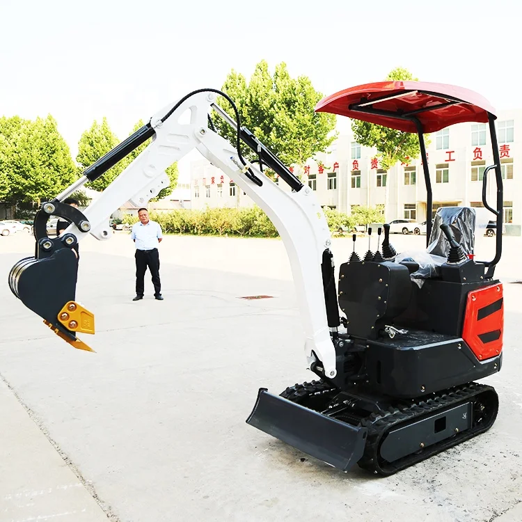High Quality Factory Small Works 1 Ton 2 Ton Diesel Excavator Multi-Function Mini Excavator Bagging Machine (With Attachments)