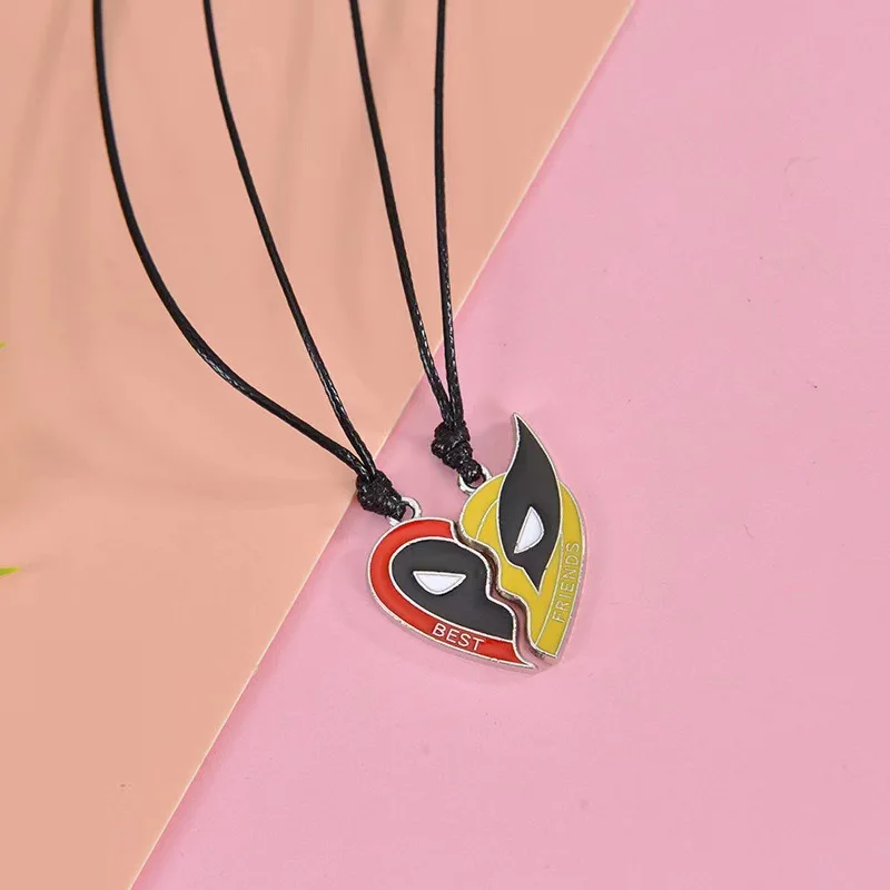 New Fashion Stainless Steel Dead Heroes Necklace Wolverine Best Friend Necklace Matching Necklace