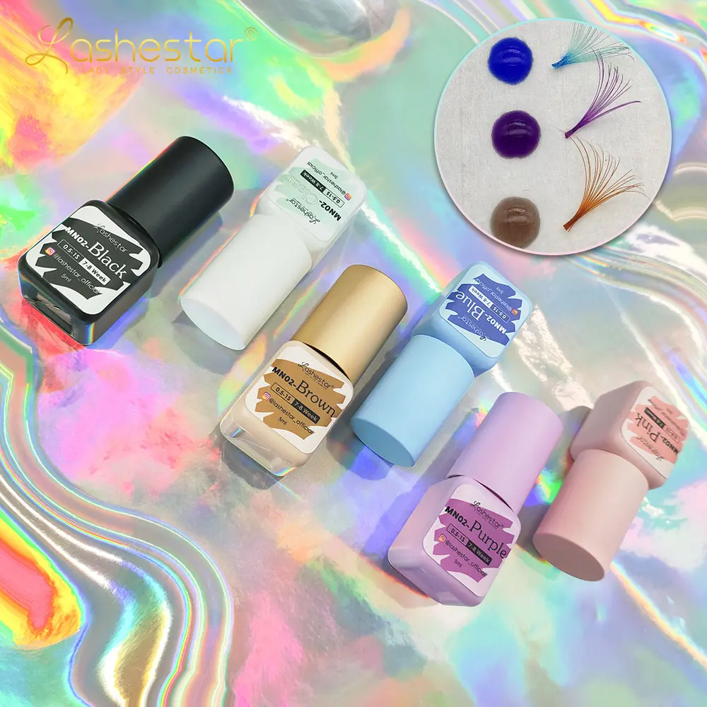 Lashestar super hold long lasting professional waterproof eyelash glue for lash extension adhesive EGM eyelash extension glue