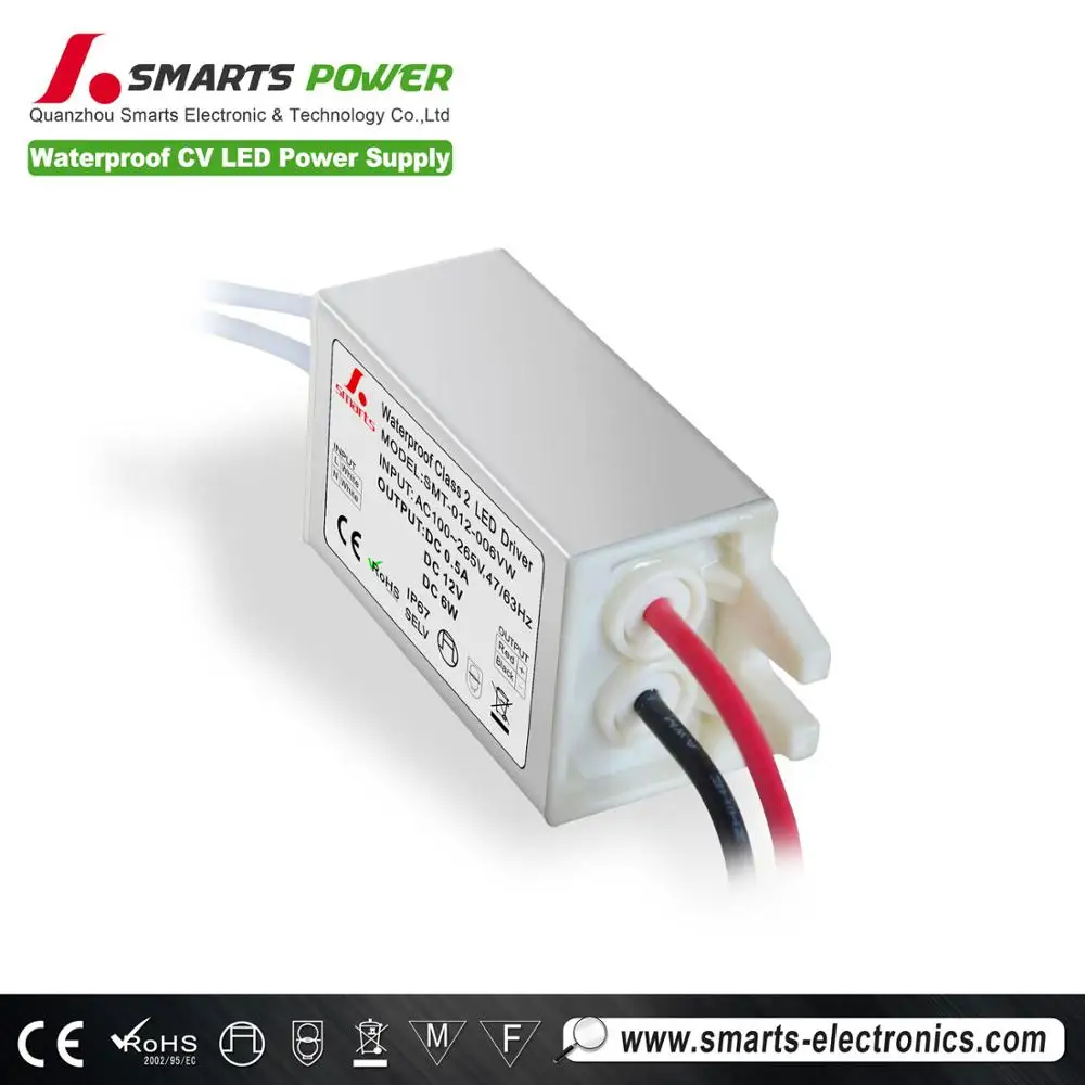  IP67 алюминиевый корпус mini 6w 12v Светодиодный драйвер источник питания