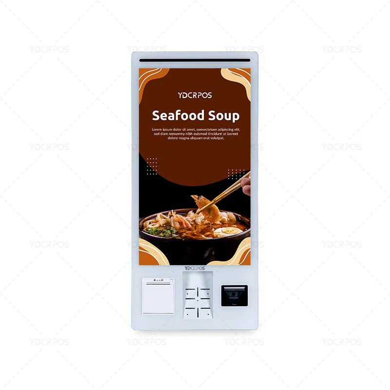 32 Inch Fast Food Self-Service Ordering Kiosk Auotmaic Pos Payment NFC Kiosk for  KFC/Burger King