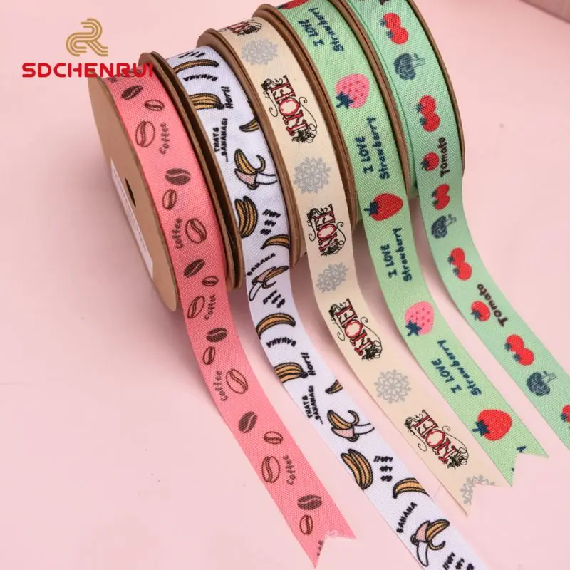 Manufacture Gold foil Printed Ribbons Double/Single Face Designed Logo Polyester Satin/Grosgrain Ribbon green/pink/ yellow color