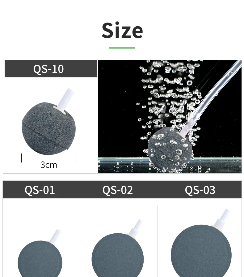 Resun Aquarium accesory Carborundam air stone bubbles for aeration