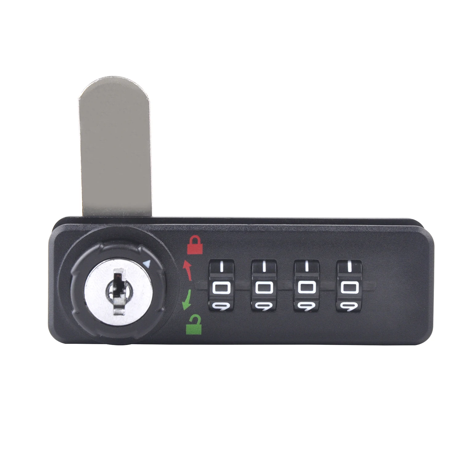 4-digital password combination cabinet security lock anti theft safety mechanical code lock with key