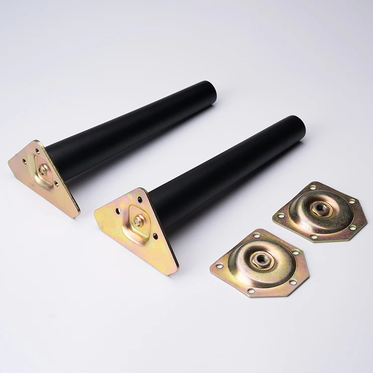 Cheap Adjustable Metal Furniture Accessories Solid Wood Table plate Feet Modern Sofa Legs