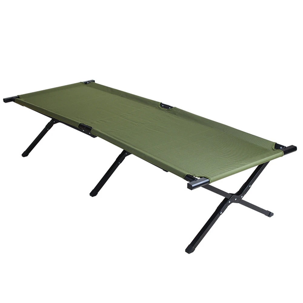 Camp Hiking Metal Adjustable Aluminum Arroy Canvas Bed Stretcher Foldable Folding Camping Cot Bed