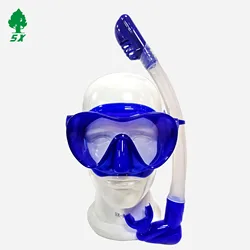 2022 Hot Sell Anti-Leak Kids Adult Size Half Face Mask Diving Snorkel Set