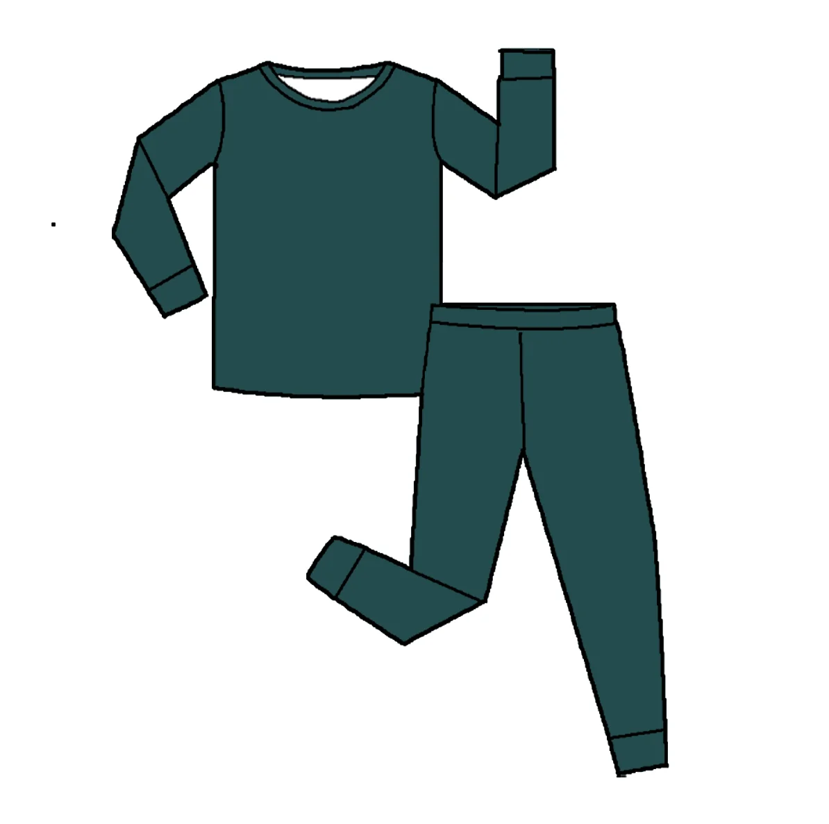 boutique wholesale short sleeve solid bamboo two piece lounge set kids cotton set