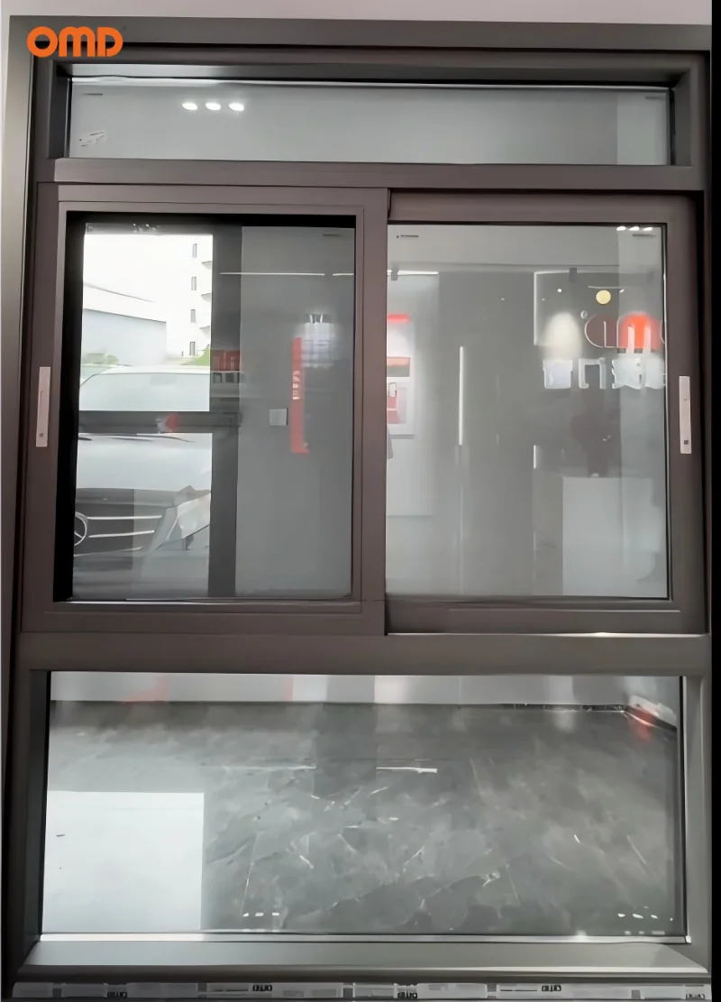 Original Factory Custom Aluminum Sliding Windows For Houses Double Glazed Slide Windows With Three Track