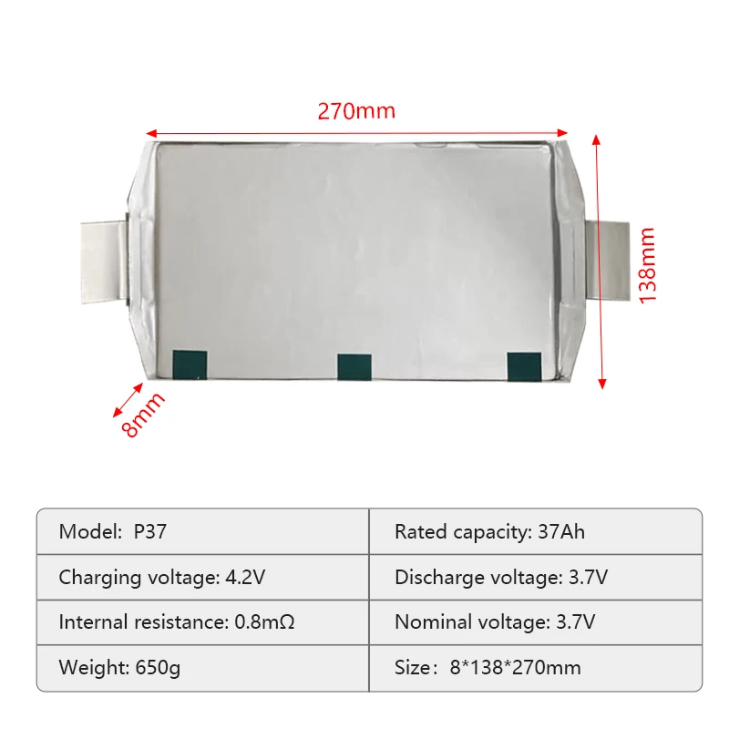3.7v P37ah Li Ion Pouch Battery NCM Pouch Cell P37 3.7V 37Ah 40Ah 66Ah solar energy storage battery lithium ion batteries