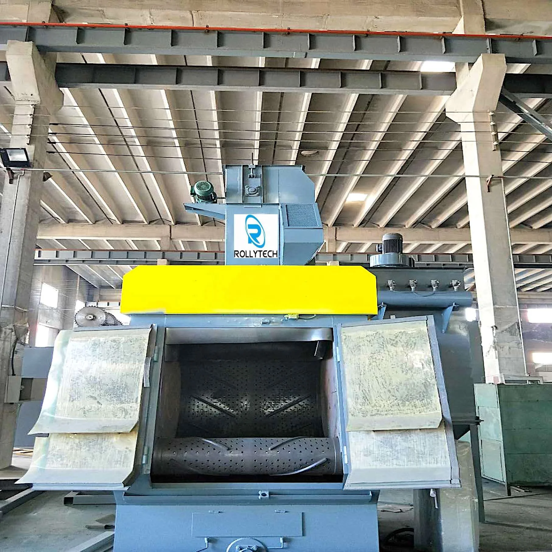 Brake Disc Barrel Type Shot Blasting Machine/Tilted Drum Type Shot Blasting Machine