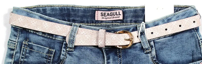 
S&G Toddler Girls High Waist Shorts Denim Shorts Kids Casual Blue Solid Bottoms Girls Clothing Outfits 