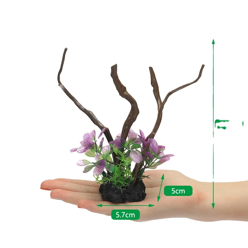 Fish aquarium fish aquarium plant landscape set lazy plastic simulation aquatic plant submerged wood package