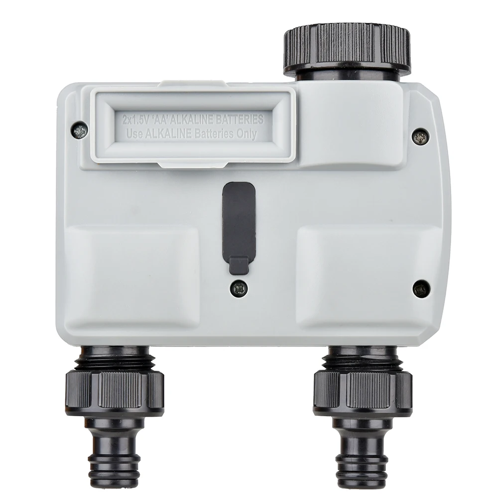 Garden plant outdoor smart waterproof big screen intelligent two outlet two zones independent control water timer programme