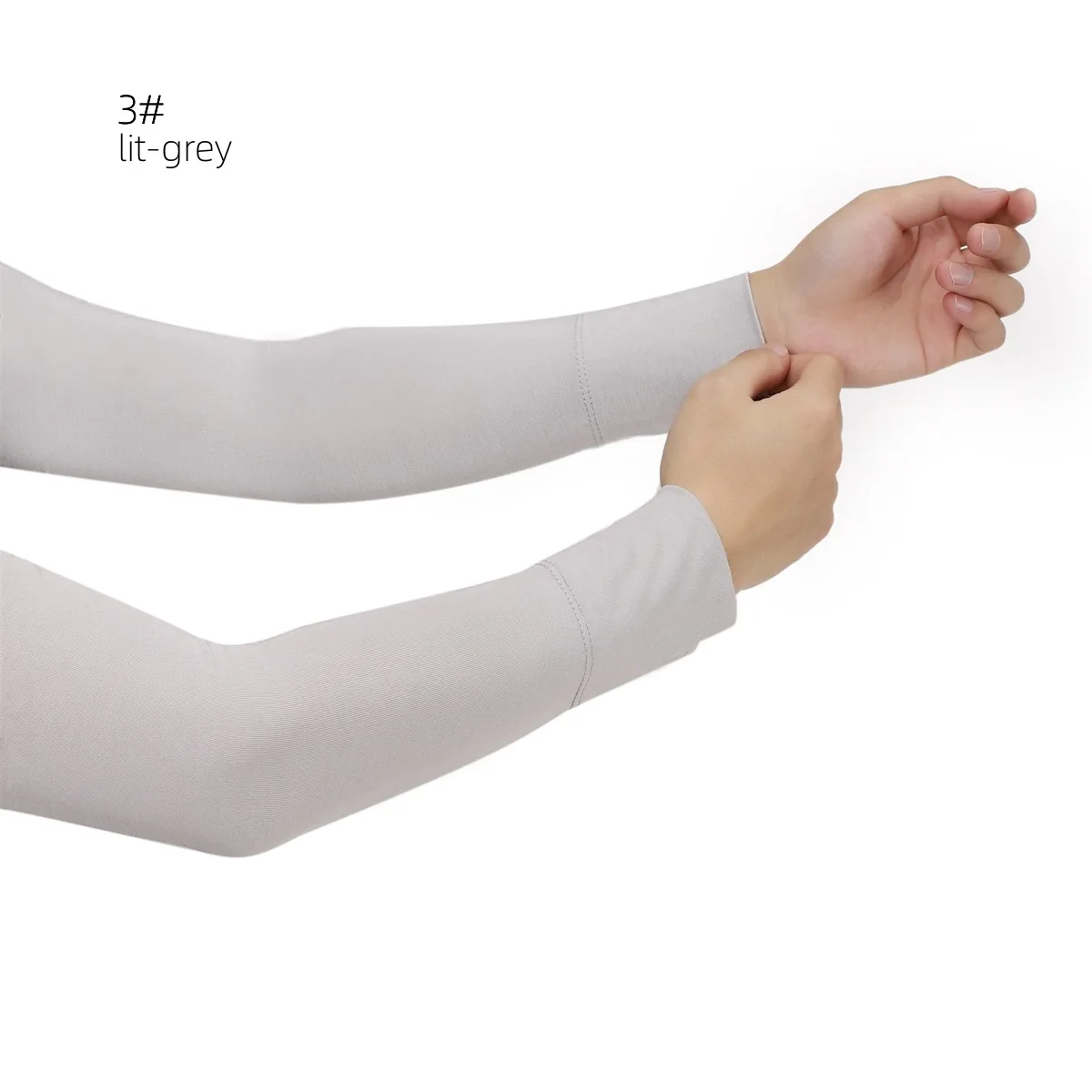 Ruidong Plain Color Elastic Modal Cotton Sleeve Protection Hand Cover Unisex Sun Protection Arm Ice Sleeve Soft Comfort Sleeve