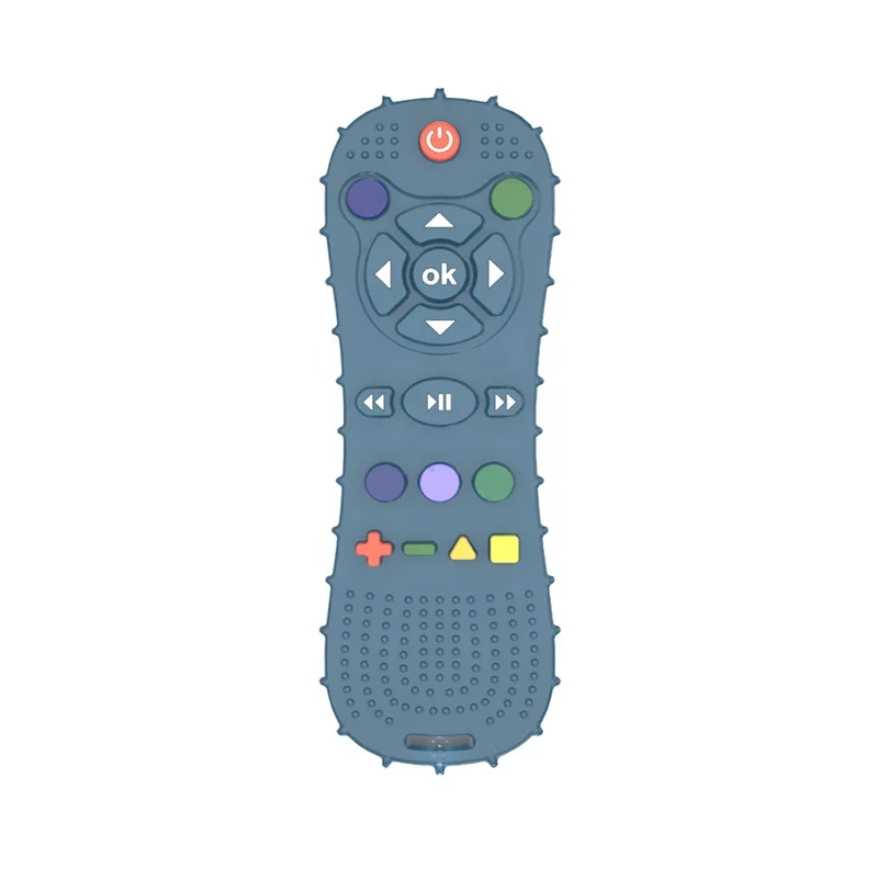 New Wholesale TV Remote Control Design Silicone Baby Teether Silicone Baby Teething Toys