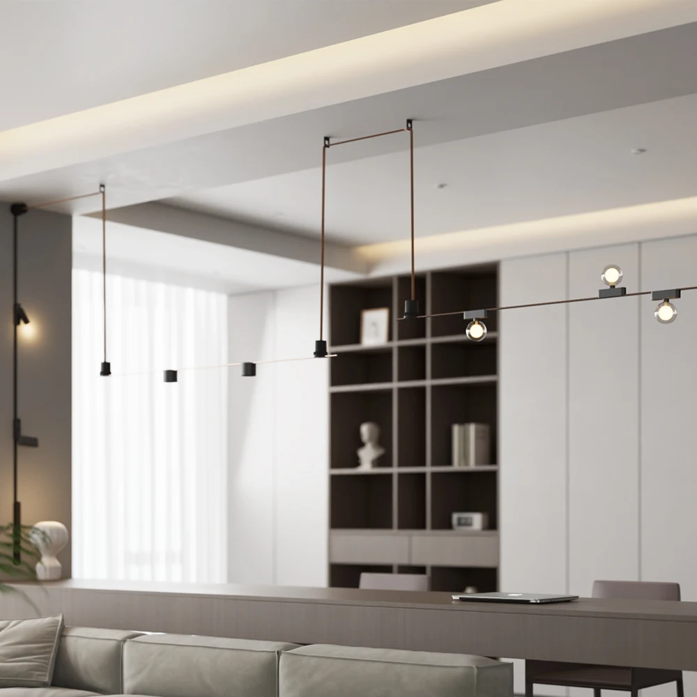 Indoor Design Linear Led Track Ball lights for Pendant Commercial 2700k 3000k 5000k Lighting Hotsale Cob Magnetic lights